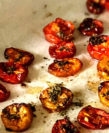 Tomates cerises confites au za’atar