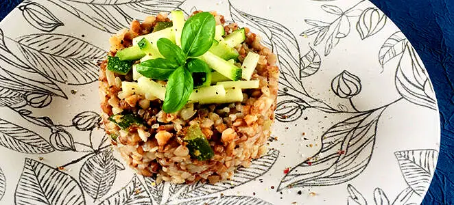 Risotto de sarrasin aux courgettes