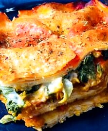 Lasagnes courges et épinards