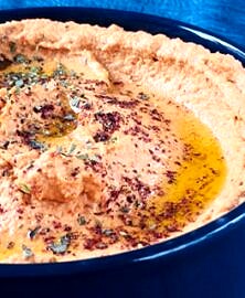 Houmous de lentilles aux tomates séchées