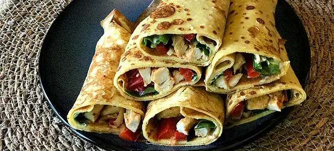 Wraps au poulet sans gluten