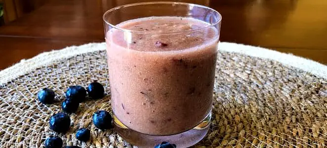 Smoothie pomme banane myrtille