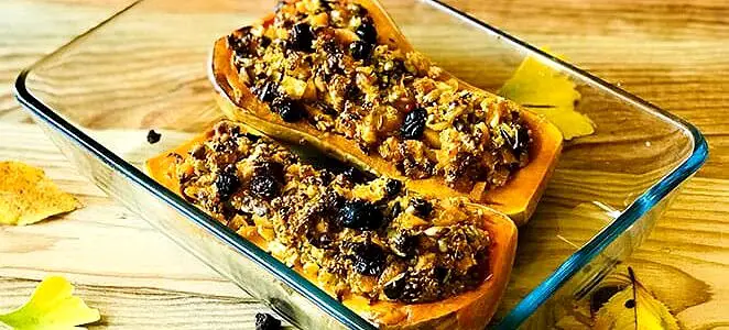 Butternut farcie (sans viande)