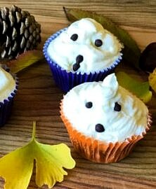 Muffins fantômes d’Halloween sans gluten