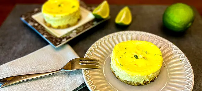 Mini cheesecake au citron vert (sans gluten)